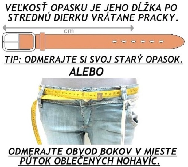 Úzky opasok so zlatou prackou