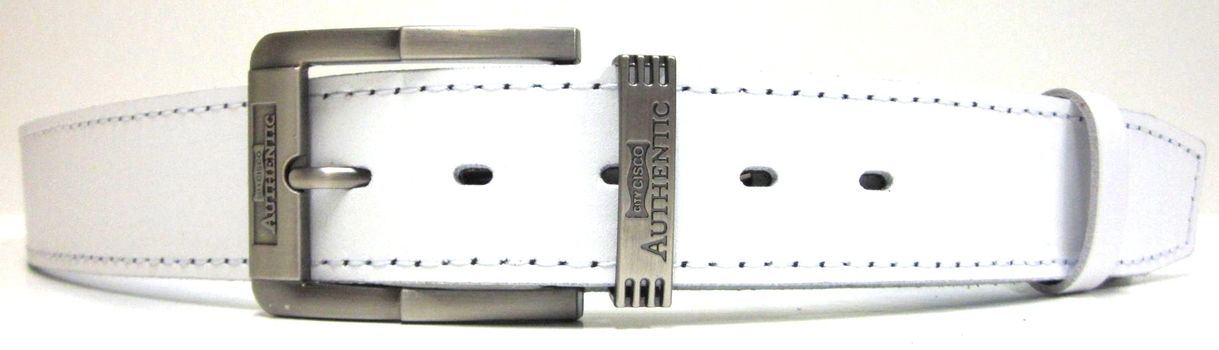 Opasok biely pánsky moderný