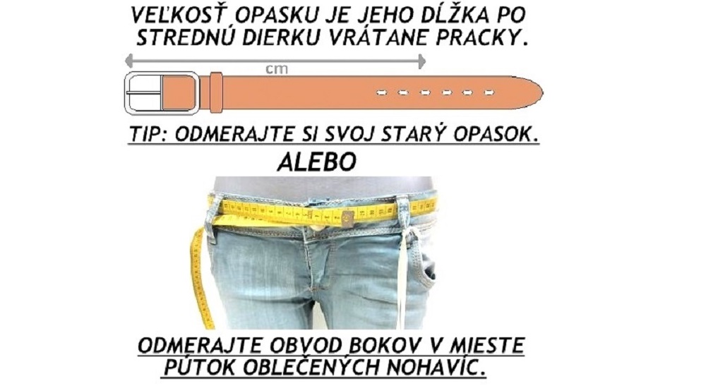 Úzky elegantný opasok