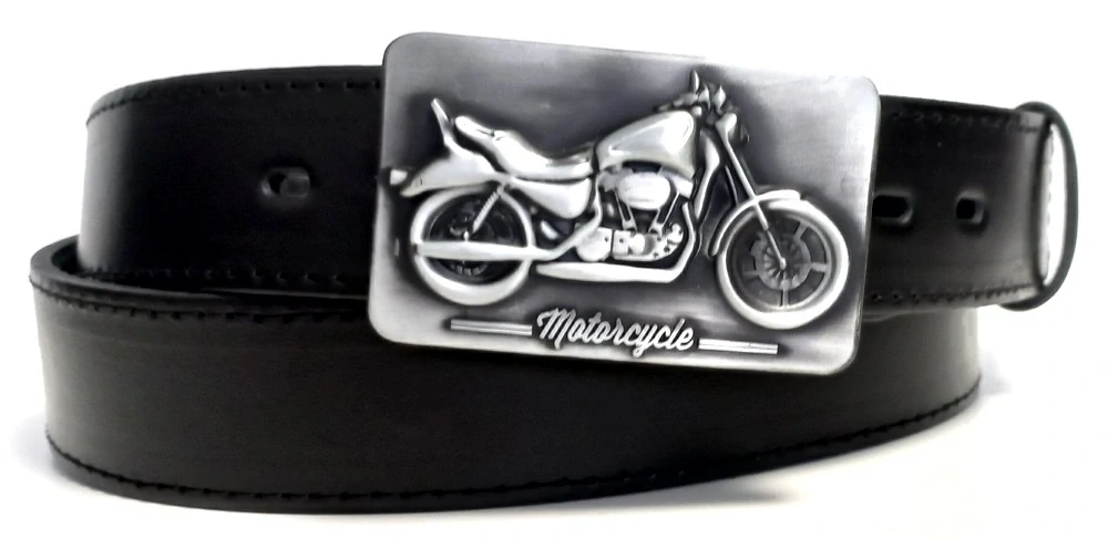 Motorkársky kožený opasok