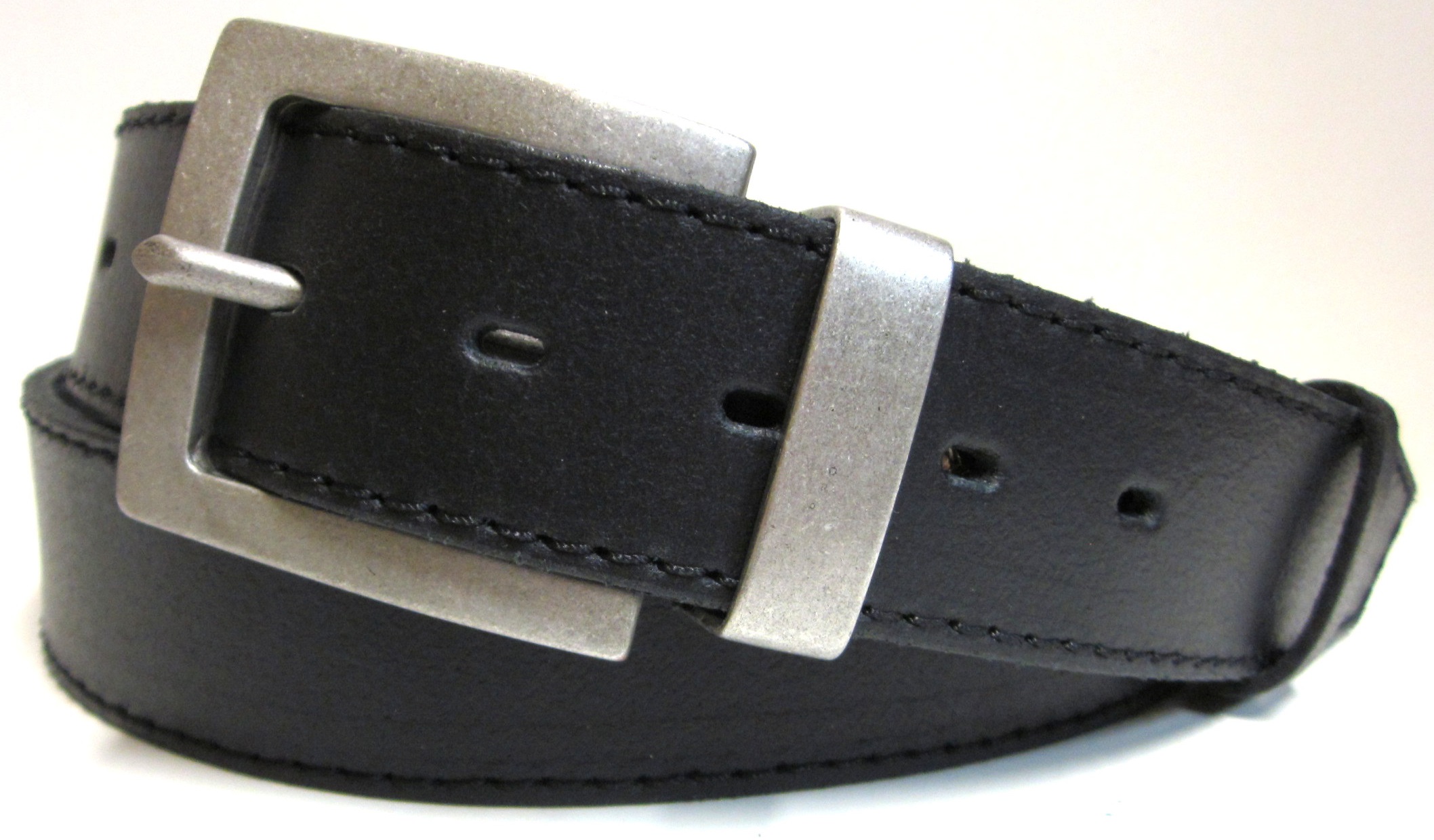 Opasok kožený čierny