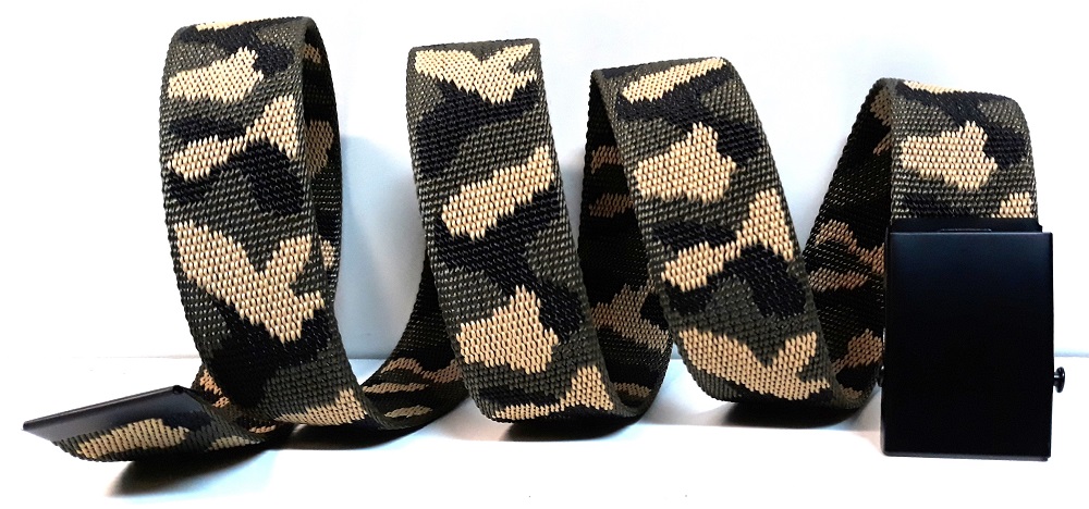 Maskáčový textilný opasok