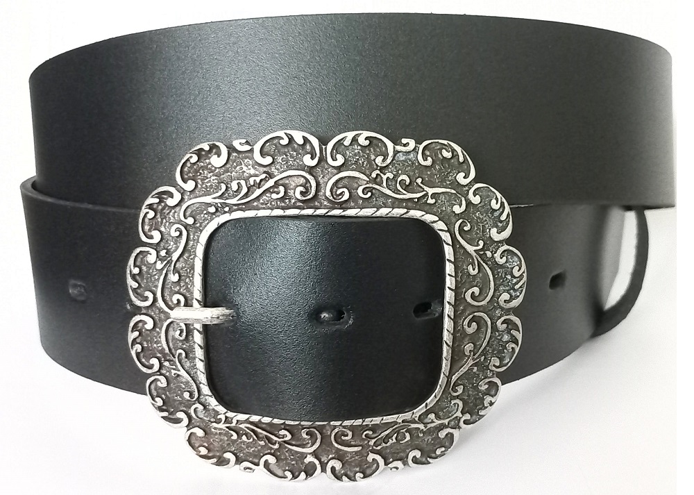 Široký dámsky kožený opasok