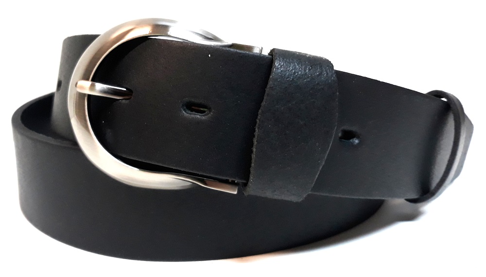 Opasok dámsky kožený čierny