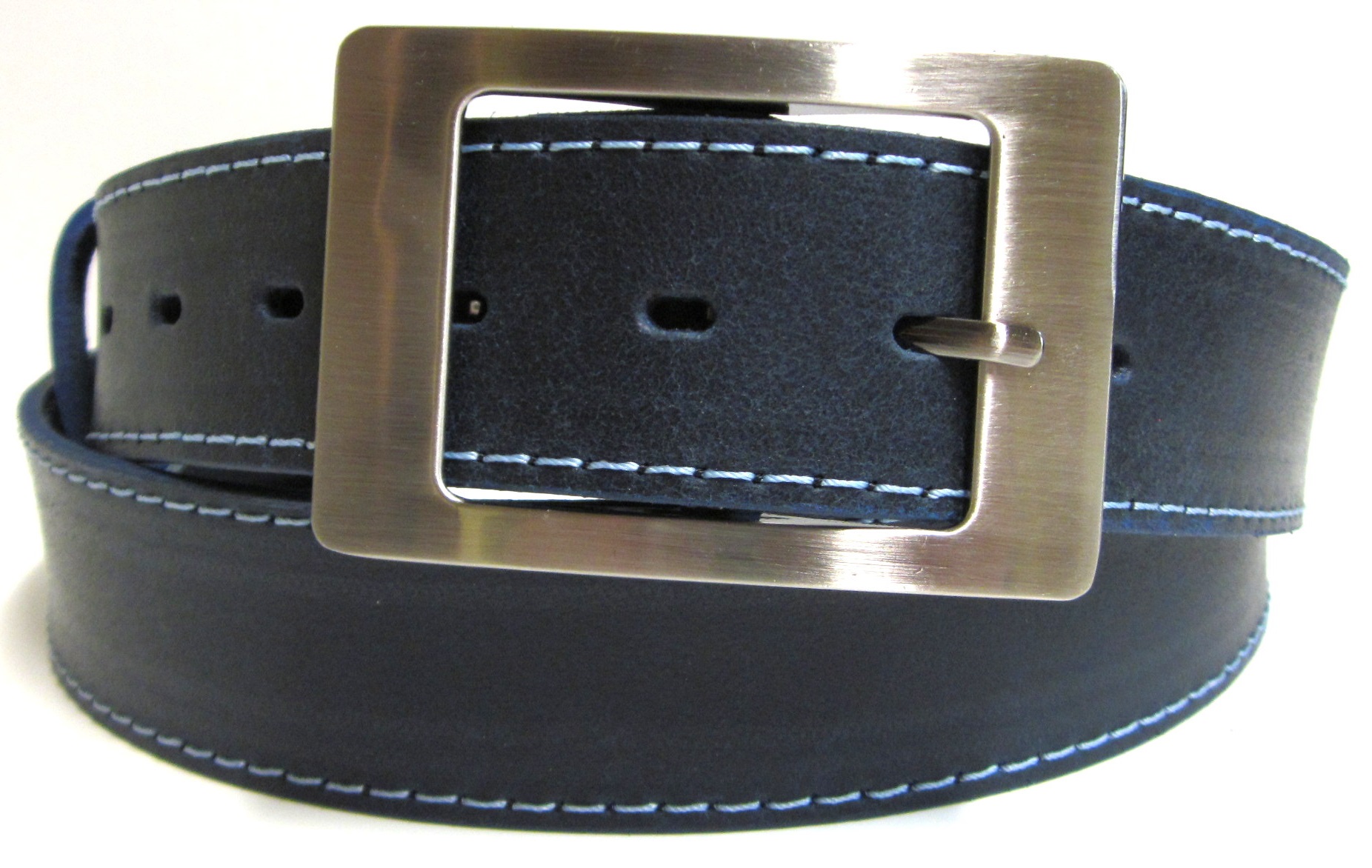 Kožený opasok modrý