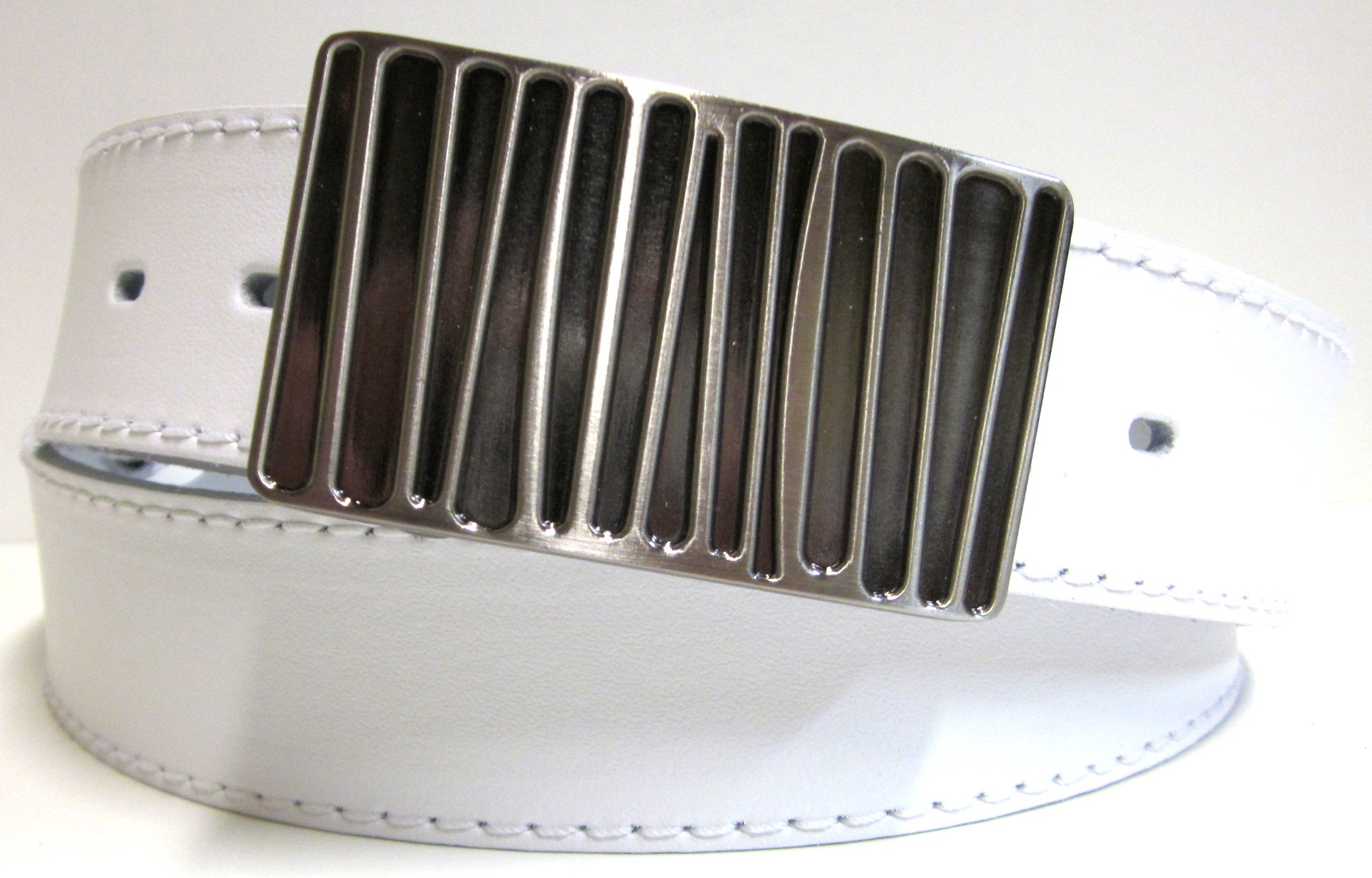 Opasky kožené biele