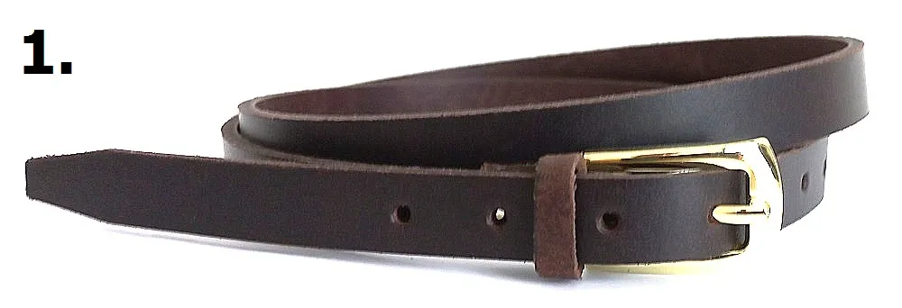 Dámsky opasok úzky -  šírka 1,5 cm