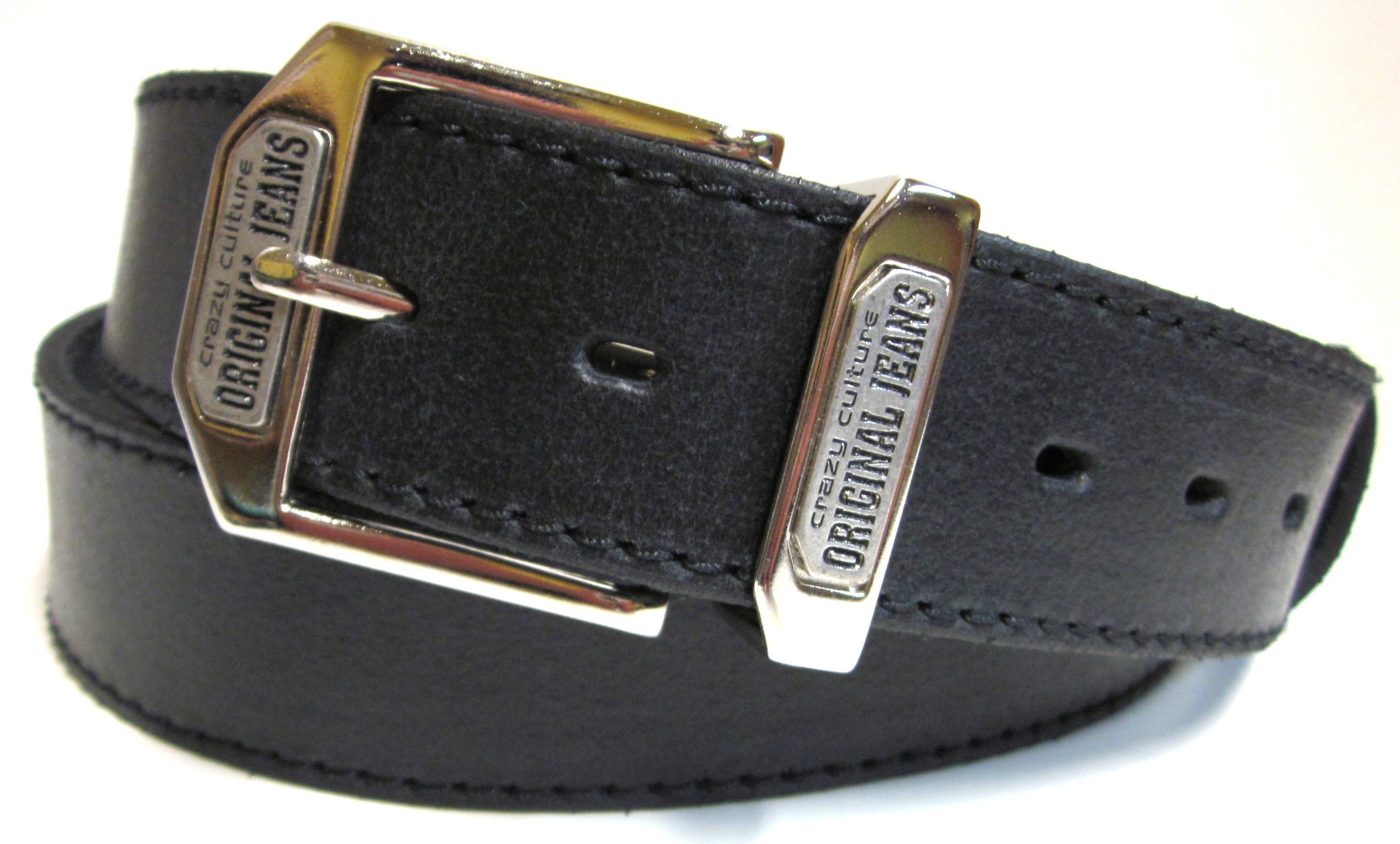 Pánsky opasok s modernou prackou čierny