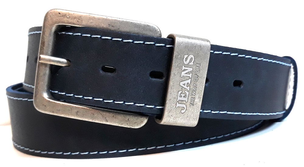 Trendový modrý opasok