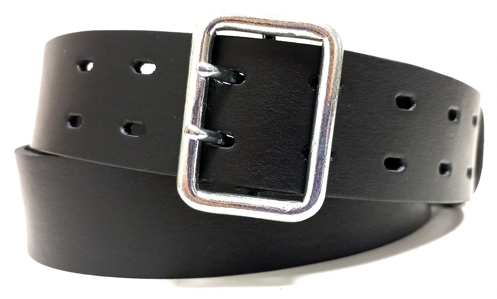 Kožený opasok s dvojstrmeňovou prackou