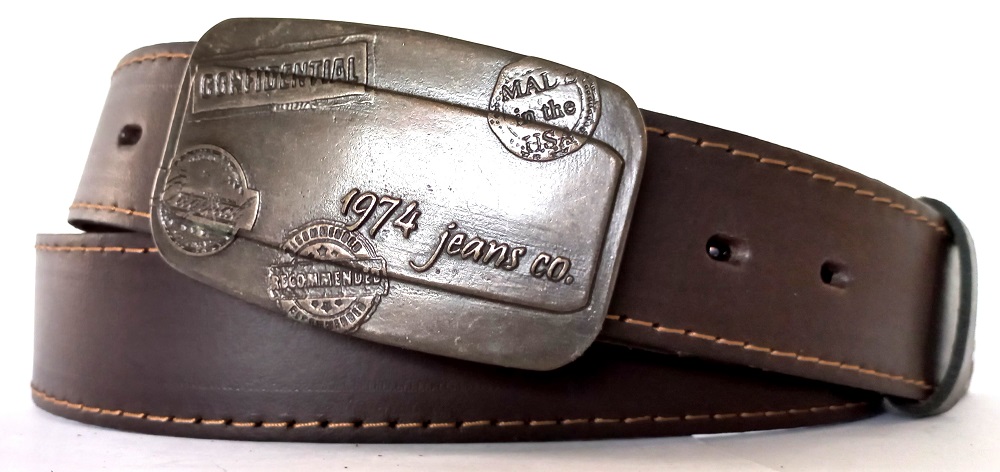 Kožený opasok hnedý