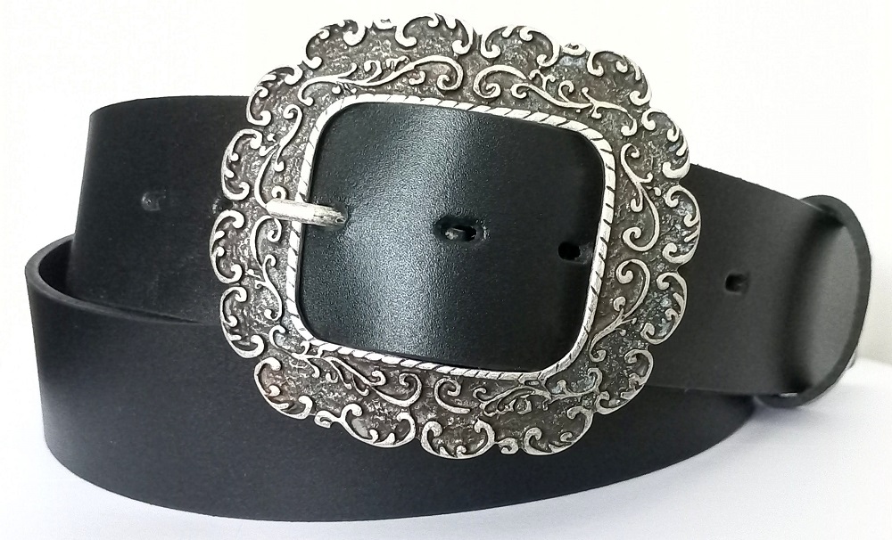 Široký dámsky kožený opasok