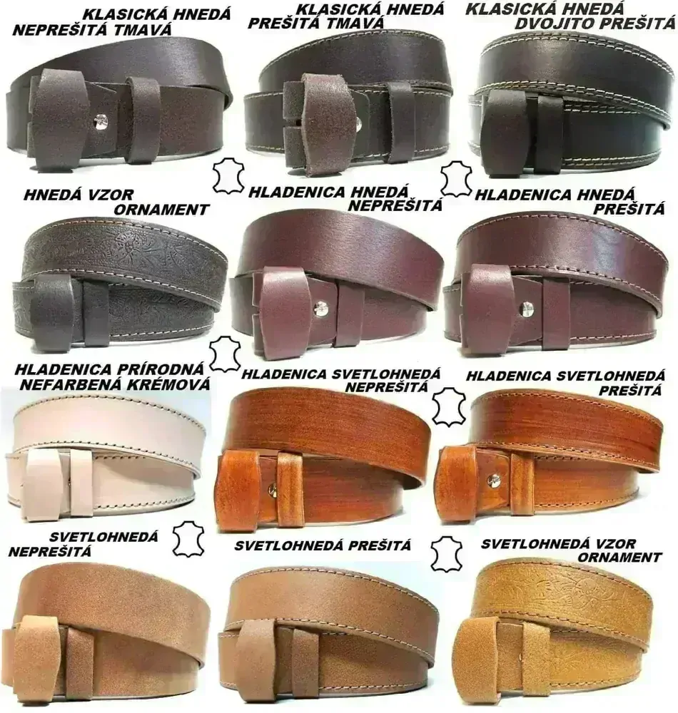 Dámske opasky červené kožené