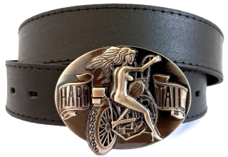 Pánsky opasok so ženou na motorke