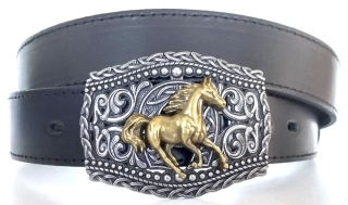 Westernový kožený opasok