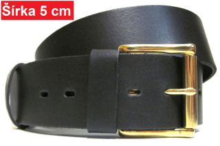 Široký kožený opasok