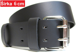 Služobný kožený opasok 6 cm