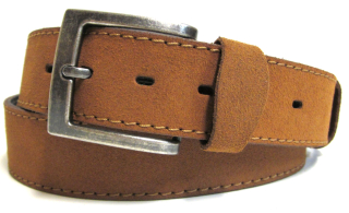 Kožený opasok hnedo-okrový