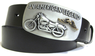 Opasok kožený s  motorkou