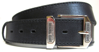 Pánsky opasok s modernou prackou čierny