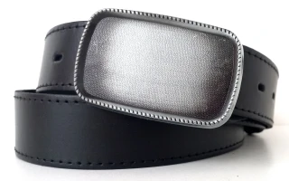 Kožený opasok s plnou prackou na gravírovanie