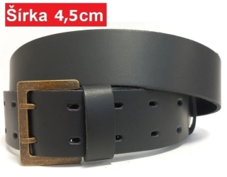 Kožený opasok dvojstrmeňový