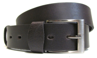 Opasok kožený klasik tmavohnedý