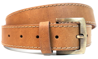 Svetlohnedý kožený opasok