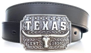 Kožený opasok s cowboy prackou