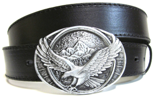 Opasok kožený s orlom na pracke