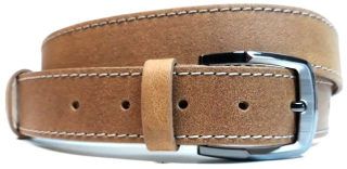 Svetlohnedý kožený opasok