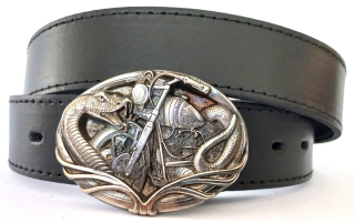 Kožený opasok had a motorka