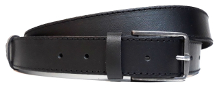 Čierny kožený opasok 